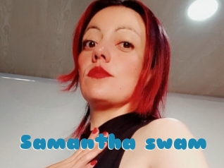 Samantha_swam